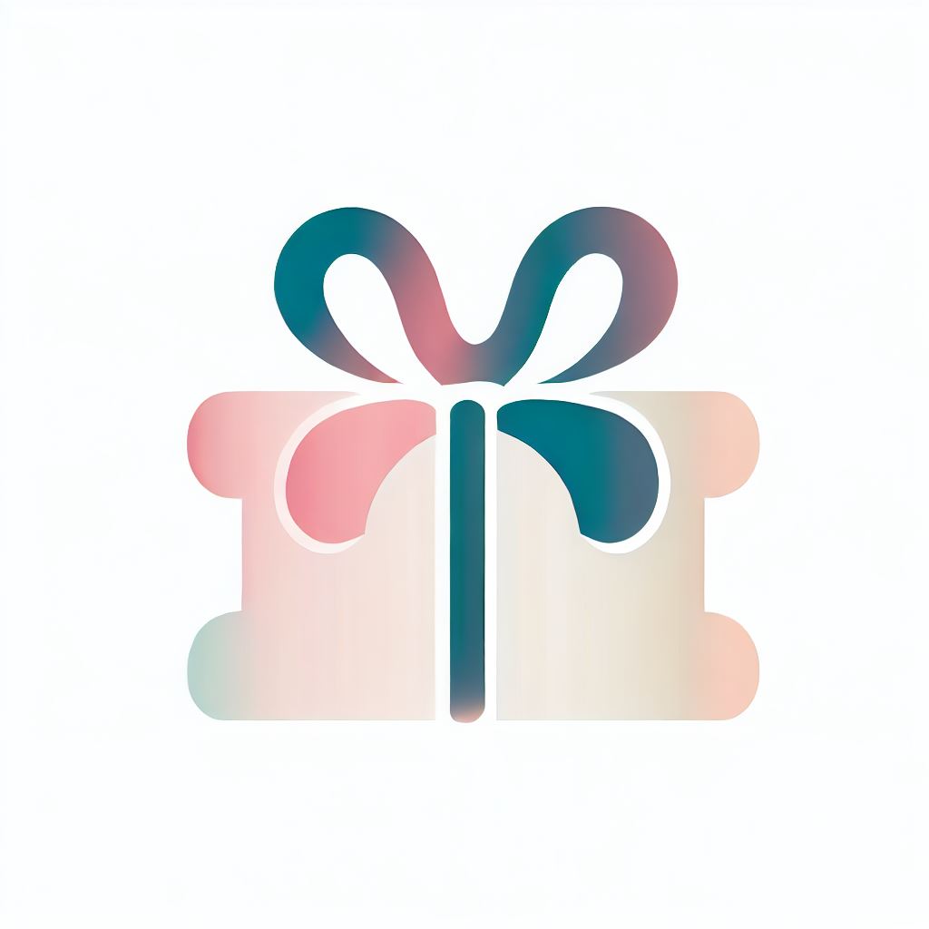 Create an image of a present being simple yet elegant