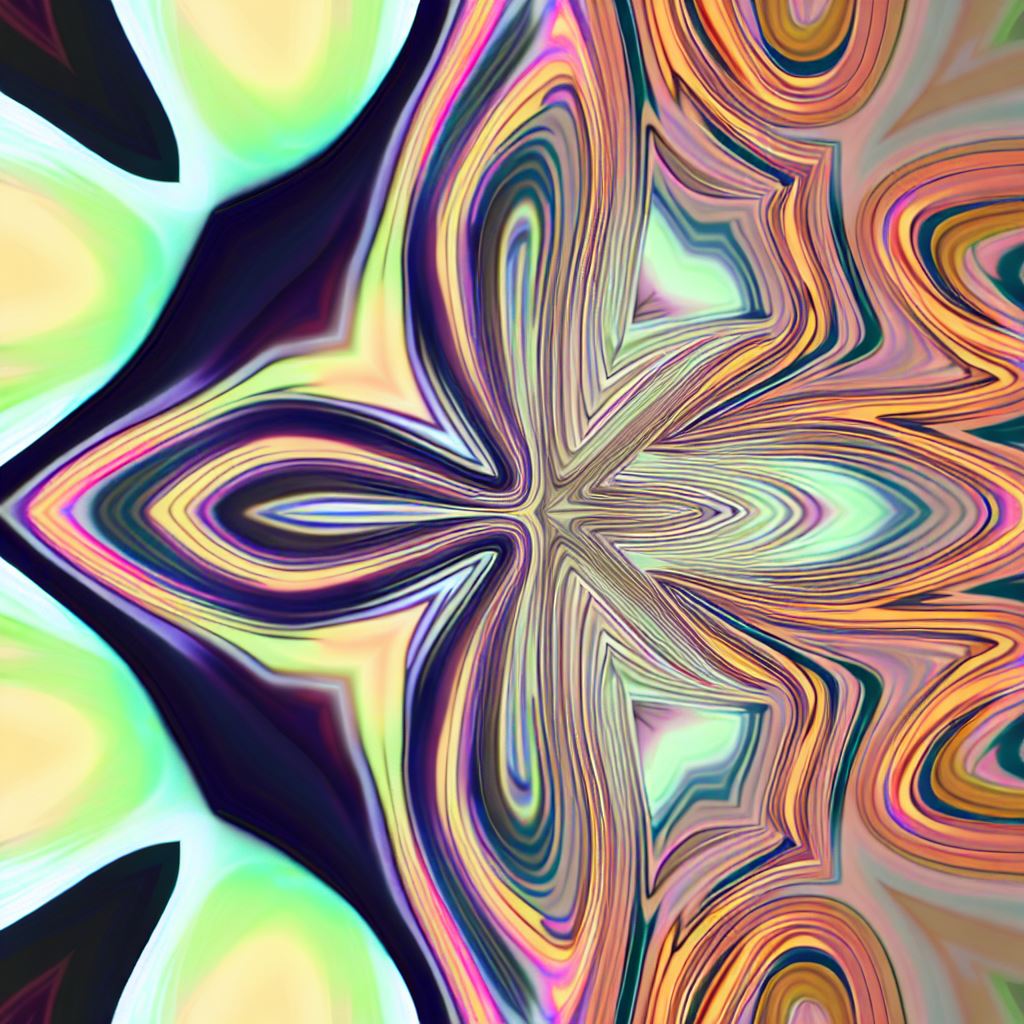 Make a trippy background image with bold geometric patterns and shapes.。第 2 个图像，共 4 个图像