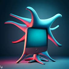 Design a computer that is shaped like a giant starfish