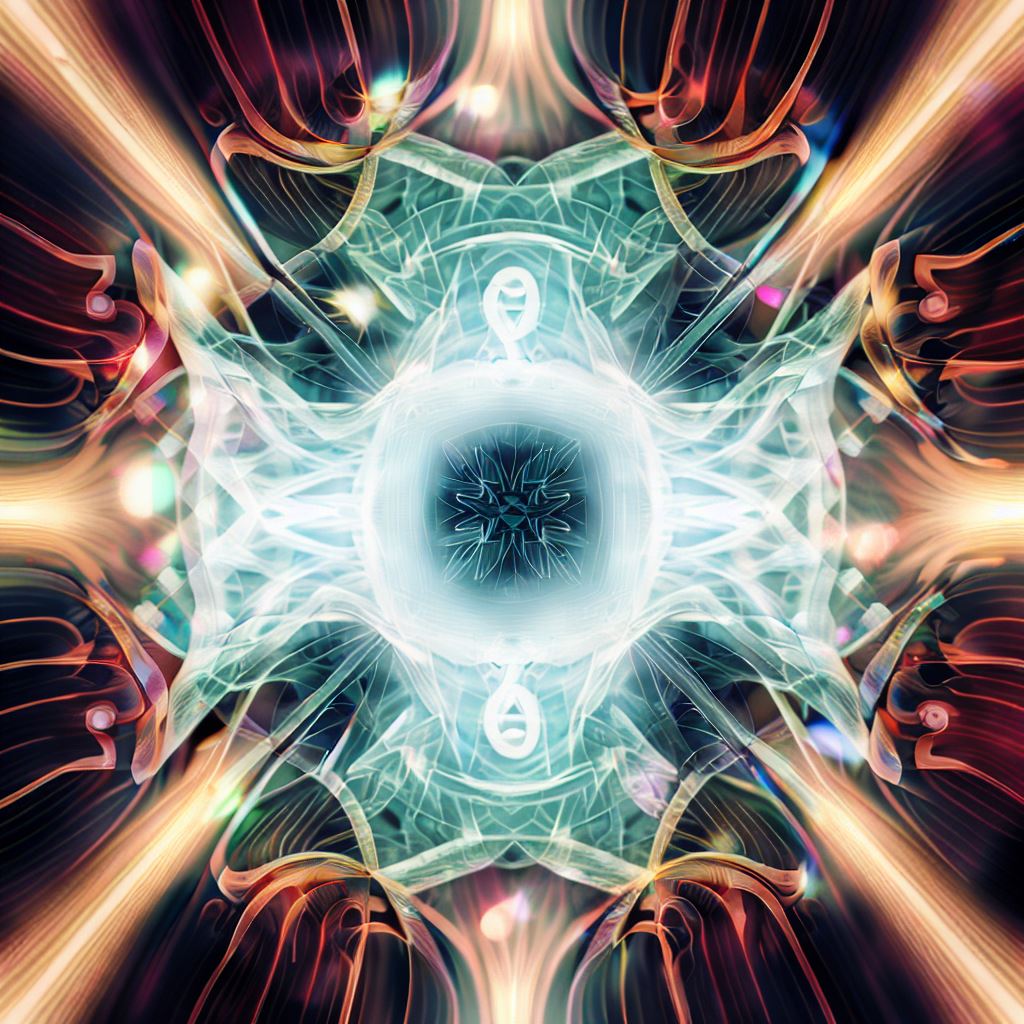 A creative kaleidoscope of music notes that creates a striking pattern.