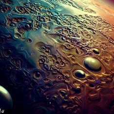 An artist's rendition of the intricate details of Mercurian surface.