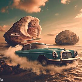 Imagine a world where oysters were as big as cars and were used for transportation. Image 4 of 4
