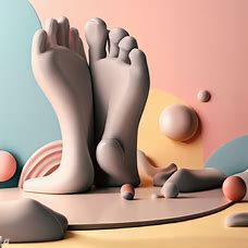 Design a creative and unusual environment filled with toes.