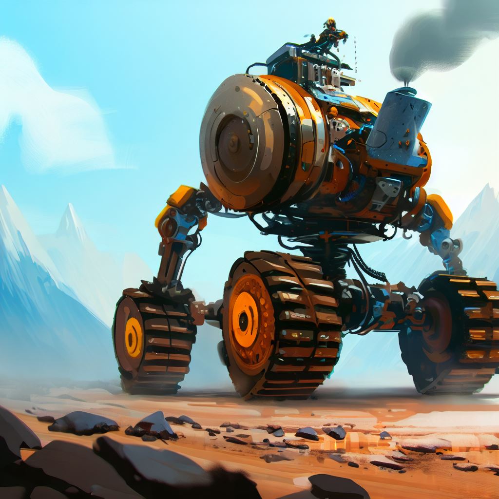 Design a robot with the power to move mountains.