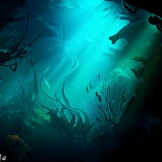 Design an underwater scene that inspires photographers to capture its stunning beauty and mystery.