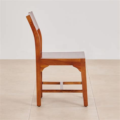 Buy (Refurbished) Nico Set of 2 Sheesham Wood Dining Chairs - Brown ...