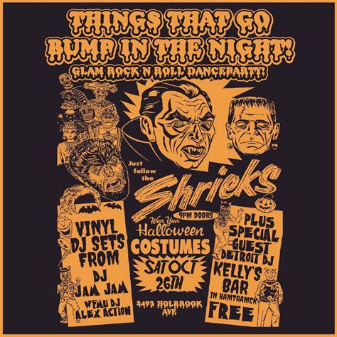 THINGS THAT GO BUMP IN THE NIGHT : A GLAM ROCK N ROLL DANCE PARTY AT ...