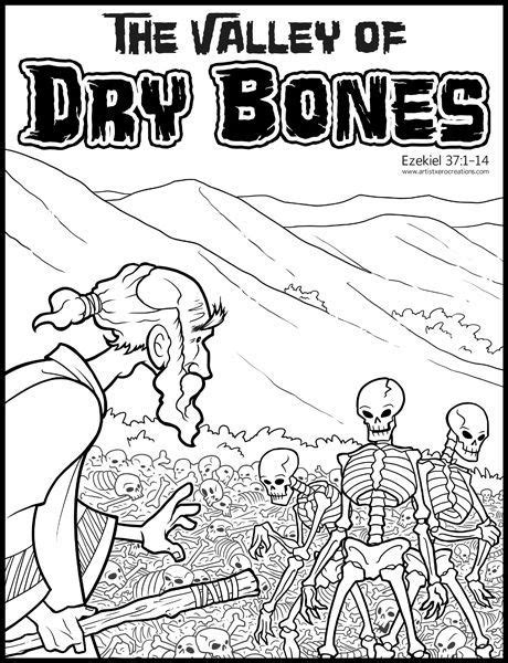 Ezekiel Dry Bones - Free Coloring Pages