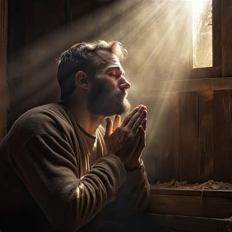 Man praying | Premium AI-generated image