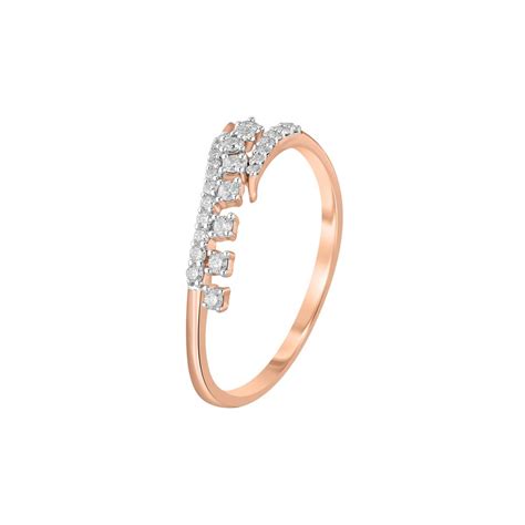 Buy Lustrous Swirl Design Diamond Finger Ring ORG23K78 Online at ORRA.