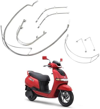 KSHEERI IQube Full Body Chrome Crash Guard Suitable For TVS IQube ...
