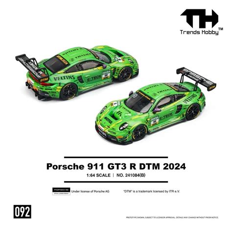 Trends Hobby 1:64 Porsche 911 GT3 R DTM 2024 – Inaboxstore