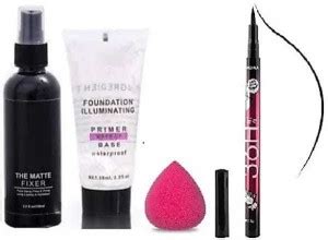 Madaara Combo of Fixer & Primer & Puff & Eyeliner Price in India - Buy ...