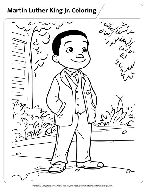Printable Martin Luther King Jr Coloring Pages [2025]