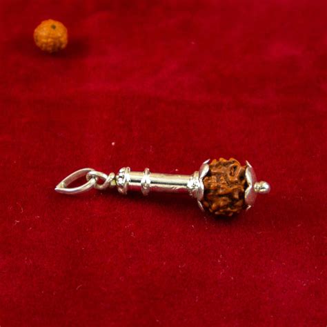 925 Silver Gada with Rudraksha Studded for Men and Boys – Njels