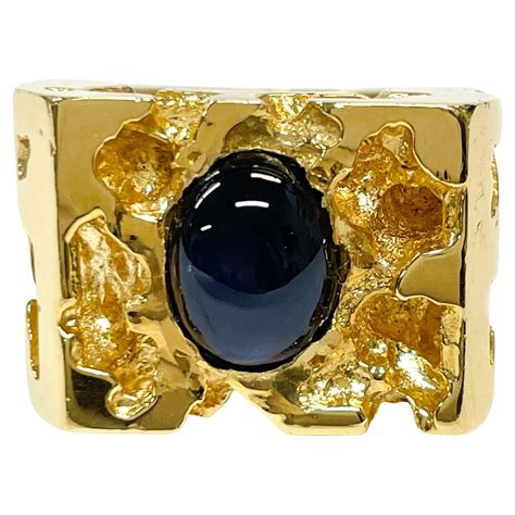 Yellow Gold Diamond Nugget Ring For Sale at 1stDibs | gold nugget ring ...
