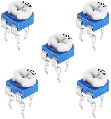 10K Ohm Trimpot Potentiometer Single Turn RM-065 - Through Hole - Pack ...