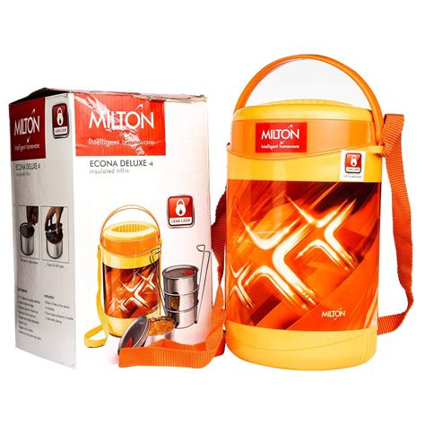 Buy MILTON Econa Deluxe 4 Insulated Tiffin Box, 1 Piece Online at Low ...