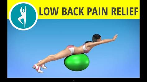 Low Back Pain Relief: Stability Ball Workout for Low Back and Spine - Extensions - YouTube