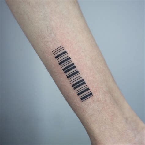 25 Cool Graphic Barcode Tattoo - Small Tattoos & Ideas