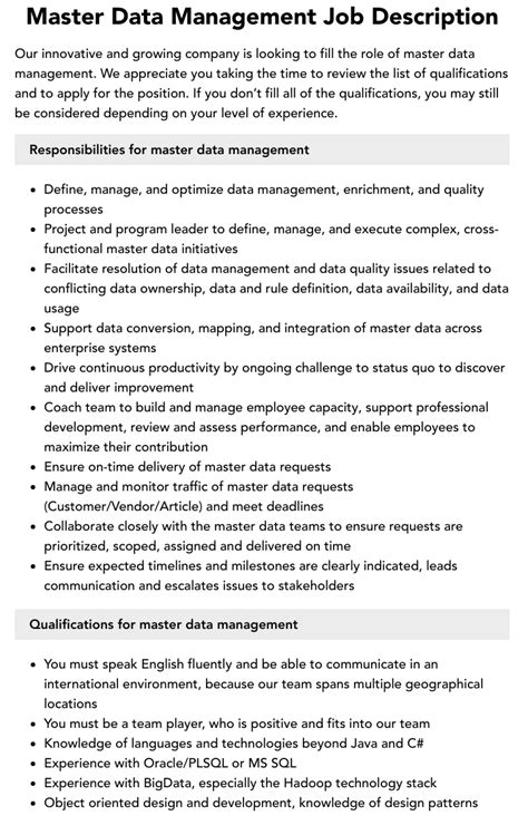 Image result for Data Manager Description