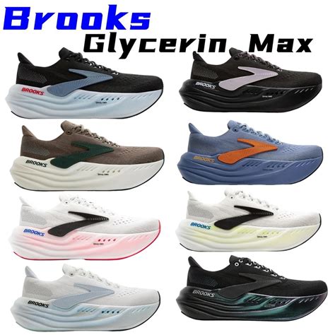 Jual Original Brooks Men's Running Shoes Glycerin Max Anti-slip Wear ...