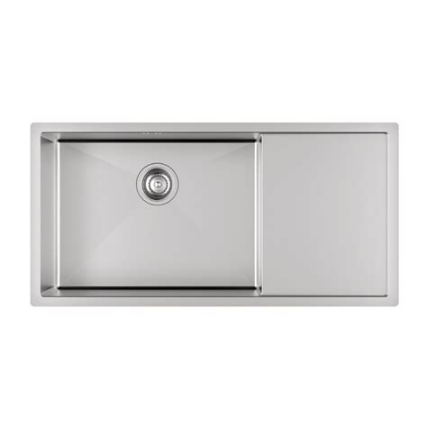 Hafele Stainless Steel Sink Argento SINGLE BOWL WITH DRAIN BOARD ...