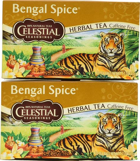 Amazon.com : Celestial Seasonings Herbal Tea, Bengal Spice, 20 Count ...