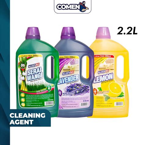 KLEENSO Serai Wangi Lavender Lemon Floor Cleaner 2.2 Liter Anti Bacterial Kills Germs Sabun ...
