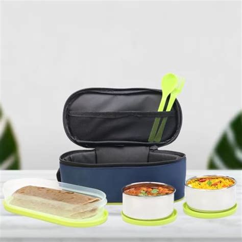 Buy MILTON Executive Lunch Insulated Tiffin, 2 Round Containers, 280 ml ...
