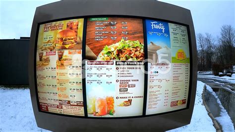 Wendys Drive Thru Menu