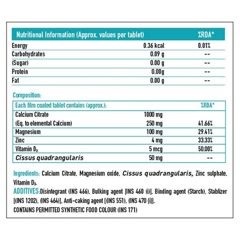 Healthkart Calcium with Mag Zinc & Vit D3 - NUTRABAY™