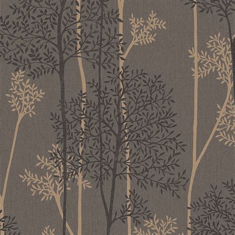 Graham & Brown Innocence 56-sq ft Chocolate/Bronze Vinyl Textured ...