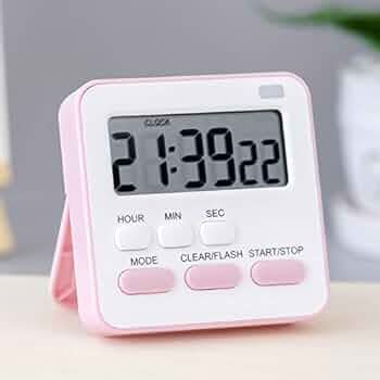 Wolpin Digital Kitchen Timer & Stopwatch, Countdown Large Digits, Loud ...