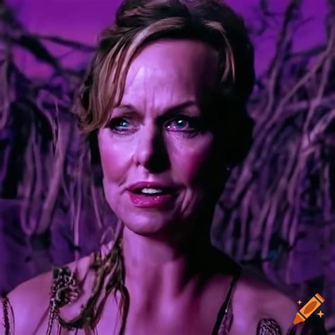 Purple People Eater movie scene with Melora Hardin in a scary swamp on ...