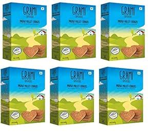 Grami SuperFoods Proso Millet Cookies, (150g x 6 Packs), 6 x 150 g ...