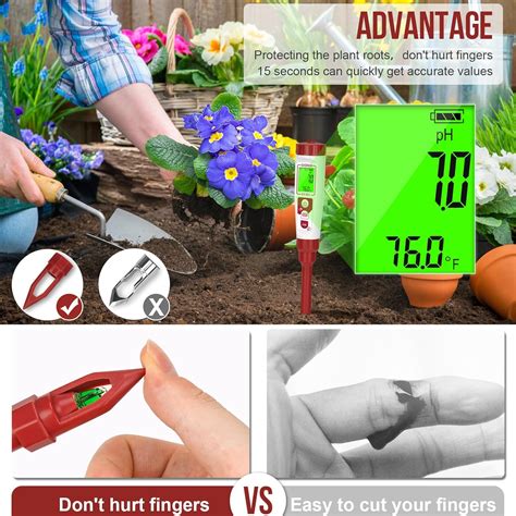 GIDIGI Soil pH Tester for Garden, Direct Measurement Soil India | Ubuy