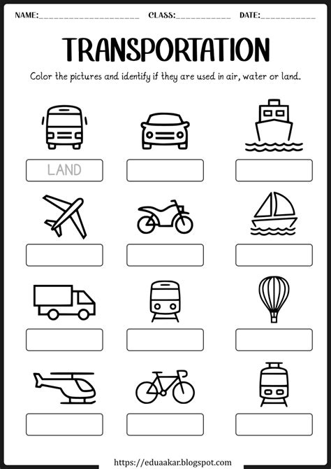 Transportation Fun Worksheet 的图像结果