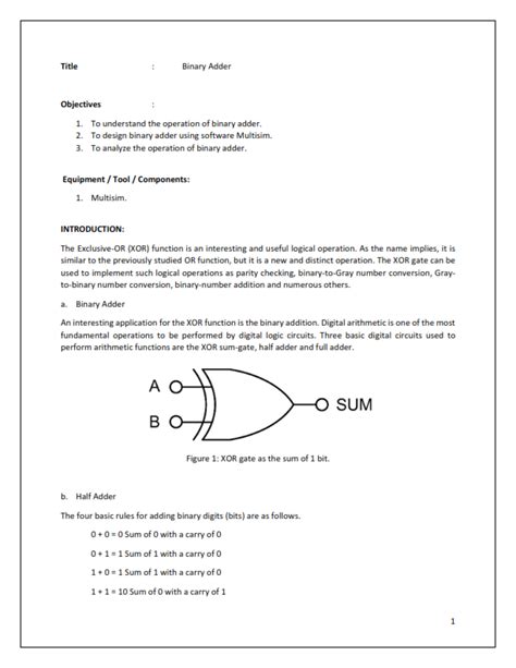 Image result for Binary Adder Example