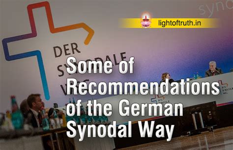 Some of Recommendations of the German Synodal Way - Light Of Truth