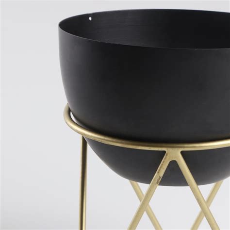 Buy Gloria Metal Bowl Planter with Stand from Home Centre at just INR 599.0