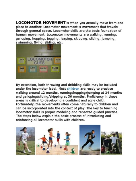 Image result for Galloping Step Example in Locomotor Movements