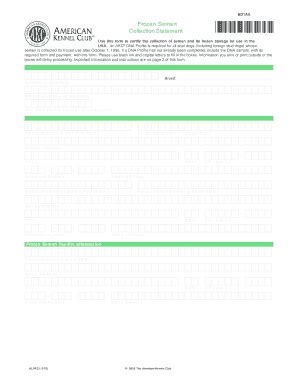 Akc Foreign Semen Requirements - Fill Online, Printable, Fillable ...