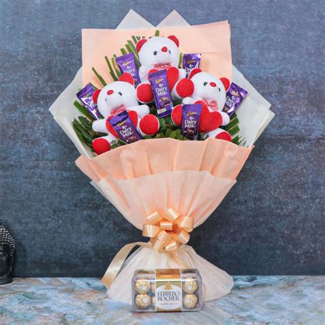 Order Teddy Bouquet online | Get same day delivery PAN India in 3 hours