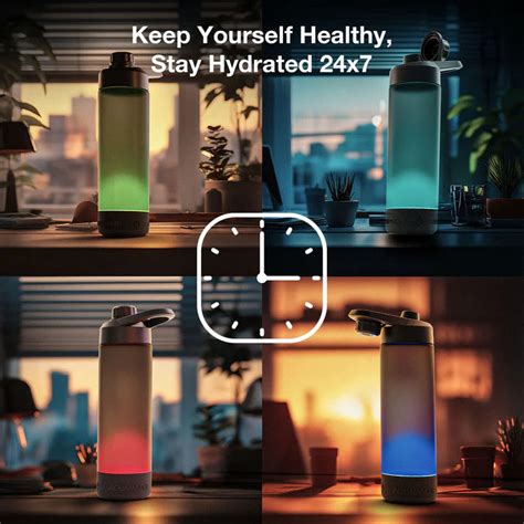Aquaminder Smart Reminder Water Bottle | Smart Hydration with Reminders ...