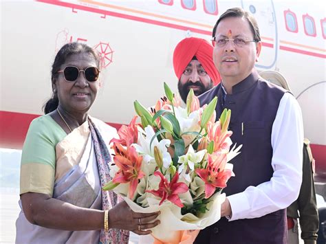 Uttarakhand: President Droupadi Murmu receives warm welcome in Dehradun