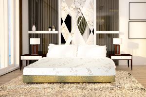 SLEEP SPA Nirvana Bamboo Fabric 7 Zone Pure 6 inch Single Latex Foam ...