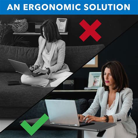 Mount-It! Overbed Table with Wheels, Adjustable India | Ubuy