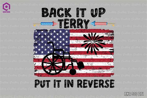 Back Up Terry Put It In Reverse Firework By ChippoaDesign | TheHungryJPEG