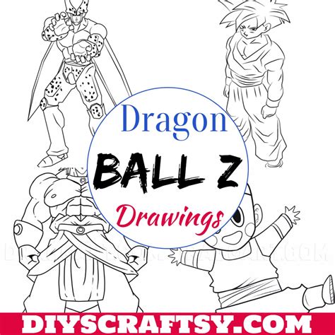 10 Dragon Ball Z Drawing Ideas For Beginners - DIYs Craftsy